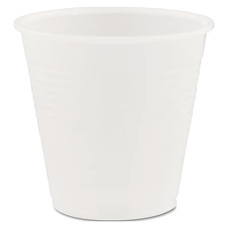 Zoro Select Disposable Cold Cup 5 oz. Clear, Plastic, Pk2500 Y5