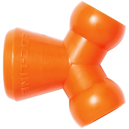 Loc-Line Flex Hose Y Fitting, 1/4 In, PK20 49428