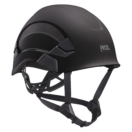 Petzl Safety Helmet, VERTEX, ABS, 6 Point Ratchet, Type 1, Class E, Black A010AA03