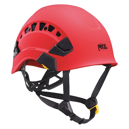 Petzl Safety Helmet, VERTEX, ABS, 6 Point Ratchet, Type 1, Class C, Red A010CA02