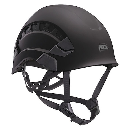 Petzl Safety Helmet, VERTEX, ABS, 6 Point Ratchet, Type 1, Class C, Black A010CA03