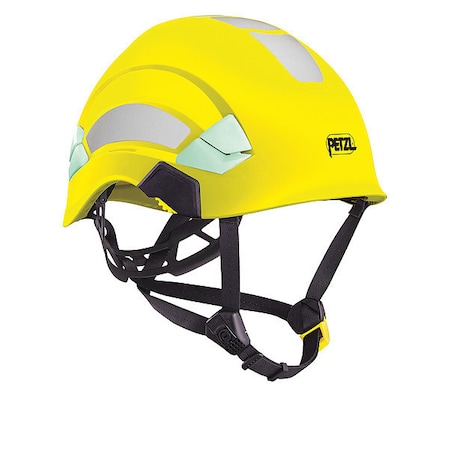 Petzl Safety Helmet, VERTEX, ABS, 6 Point Ratchet, Type 1, Class E, Hi-Vis Yellow A010DA00