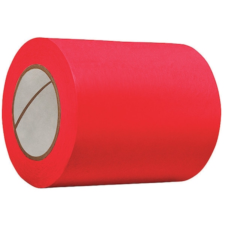 Zoro Select Masking Tape, 1 in W x 60 yd L, 4.9 mil Thick, Red, Rubber Adhesive, 36 PK TC602-1"X60YD-RED(CA-36)