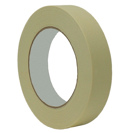 Zoro Select Masking Tape, 3/4 in W x 60 yd L, 5.4 mil Thick, Tan, Rubber Adhesive TC066-0.75" X 60YD