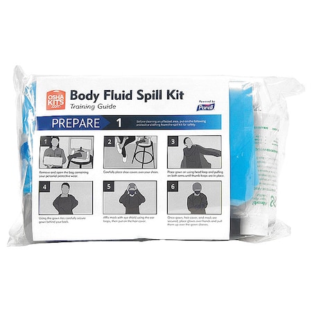 Purell Spill Kit Refill, 1 gal Volume Absorbed per Kit, 2 gal Capacity, Bag, Clear, 11 3841-16-RFL