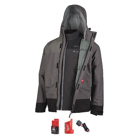 Milwaukee Tool M12 Heated AXIS Layering System w/HYDROBREAK Rain Shell 203RN-21M