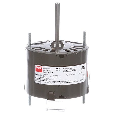 Dayton HVAC Motor, 1/150 HP, 1550 Nameplate RPM 71732485M