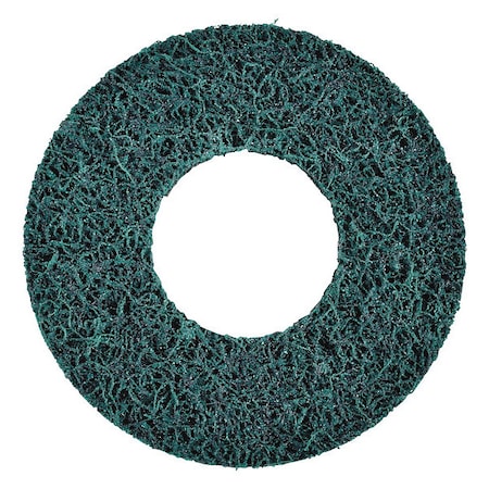 Scotch-Brite 7" dia. Green 100 grit Extra Coarse Aluminum Oxide Quick Change Disc 7100177517