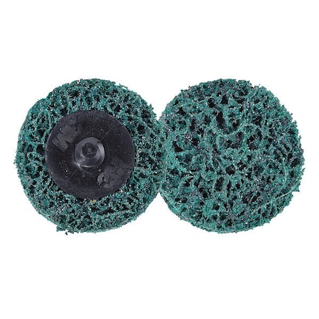 Scotch-Brite 2" dia. Green 100 grit Extra Coarse Aluminum Oxide Quick Change Disc 61500303344