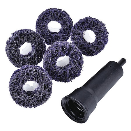 Scotch-Brite 1-1/2" dia. Type 3 100 grit Extra Coarse Silicon Carbide Quick Change Disc 07547