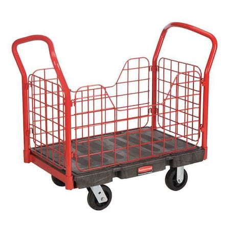 Rubbermaid Side Panel Truck, 60 In. L, 30 In. W FG448800BLA
