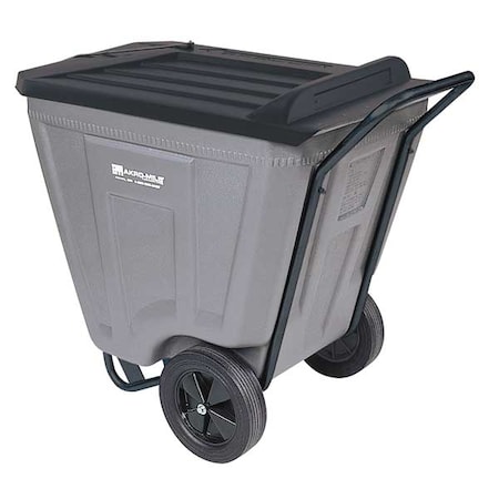 Akro-Mils Cube Truck, 7/16 cu. yd., 350 lb. Cap, Gray 76491GREY