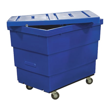 Royal Basket Trucks Cube Truck, 1-1/4 cu. yd., 800lb. Cap, Blue G13-BLX-RLE-4HNN