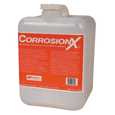 Corrosionx 5 gal, jug, Mineral Oil, Blue 94005