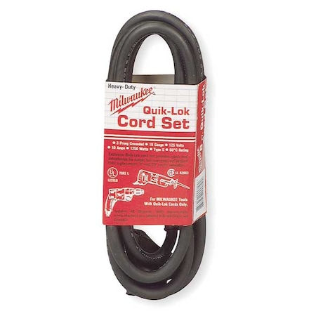 Milwaukee Tool 8' 3-Wire QUIK-LOK Cord 48-76-4008