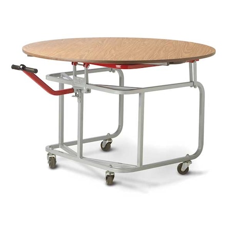 Raymond Products Table Tote, 32" W, 32" L, 25" to 5" H, Grey 3032