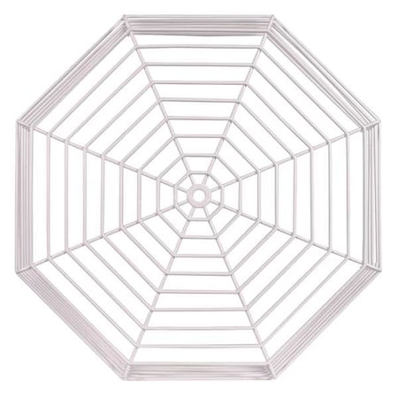 Safety Technology International Clock and Bell Guard, 9 ga Coated Steel Wire, 20 in W x 20 in H x 6 in D, White STI-9633