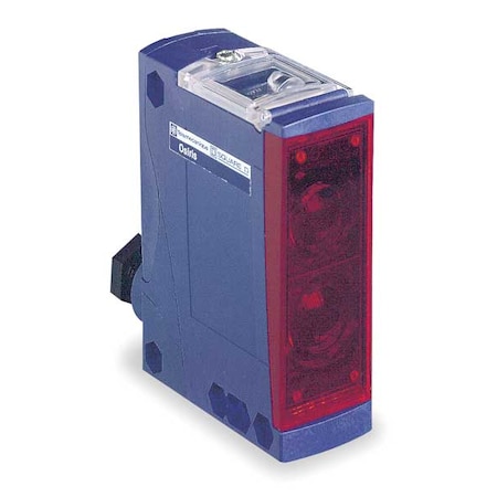 Telemecanique Sensors Through-Beam Photoelectric Sensor Transmitter, M12, Right Angle, Rectangular, Selectable Light On/Dark On, Transmitter XUX0ARCTT16T