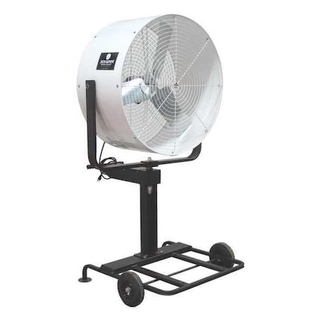 Schaefer Standard Duty Air Circulator, Pedestal Mount, 36 in Blade Dia, 115/230V, 11,700 cfm, Oscillating VKO36-O