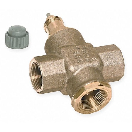 Honeywell Three-Way, 3/4 In NPT Valve, 4.9 Cv V5863A2061