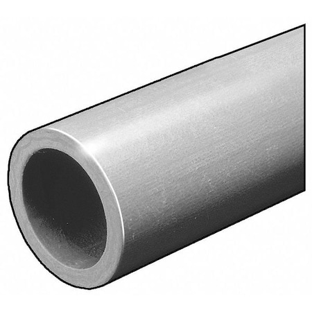 Fibergrate RD Tube, ISOFR, Gry, 1 OD x1/8 In Wall, 5 Ft 1624100.04