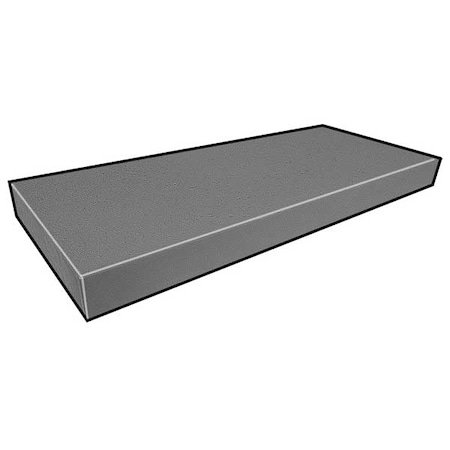 Fibergrate Fiberglass Bar Stair Tread, Medium Grit Surface, Corvex Resin, Light Gray 275007