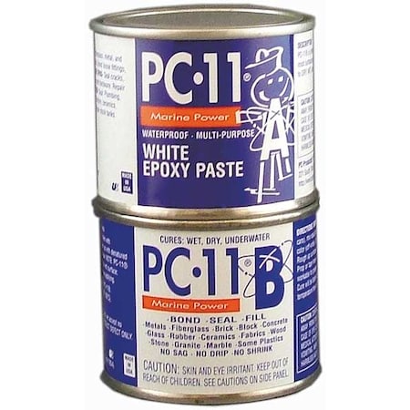 Pc Products Epoxy Adhesive, PC-11 Series, Off White, Can, 1:01 Mix Ratio, 12 hr Functional Cure 080115