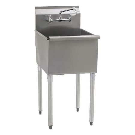 28 W X 25 3 8 L X 39 1 2 H Floor 430 Stainless Steel Utility Sink