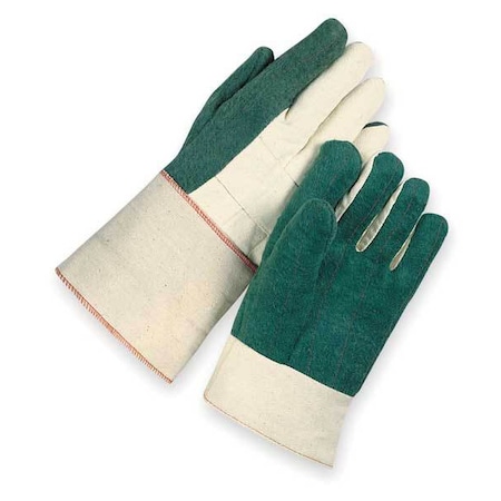Wells Lamont Heat Resistant Gloves, Cotton, Green, Size Large, 1 Pair Y6301L