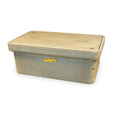 Quazite Underground Enclosure Assembly, Electric Cover, 12 in H, 32-1/4 in L, 19-1/4 in W, 15,000 lb PG1730Z80217