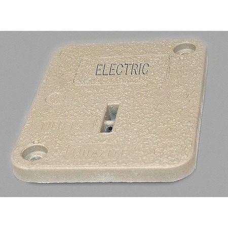 Quazite Underground Enclosure Cover, Electric Logo, 1 in. H x 6 in. W x 8 in. L, 15000 lb, Polymer Concrete PC0608HA0017
