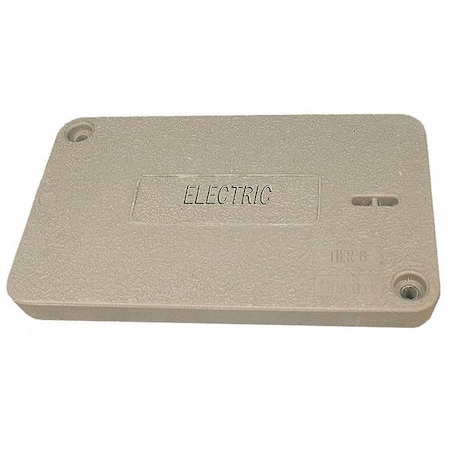 Quazite Underground Enclosure Cover, Electric Logo, 2 in. H x 11 in. W x 18 in. L, 8000 lb PG1118CA0017
