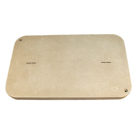Quazite Underground Enclosure Cover, Blank Logo, 3 in. H x 30 in. W x 48 in. L, 15000 lb, Polymer Concrete PG3048HA0009