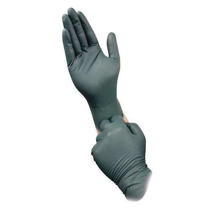 Ansell DFK-608, Disposable Gloves, 8.00 to 8.99 mil Palm, Nitrile, Powder-Free, XL (10), 50 PK, Green DFK-608-XL