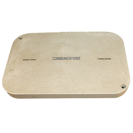 Quazite Underground Enclosure Cover, Communications Logo, 3 in. H x 24 in. W x 36 in. L, 8000 lb PG2436CA0012