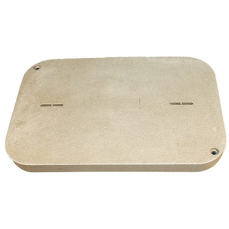 Quazite Underground Enclosure Cover, Blank Logo, 3 in. H x 24 in. W x 36 in. L, 15000 lb, Polymer Concrete PG2436HA0009