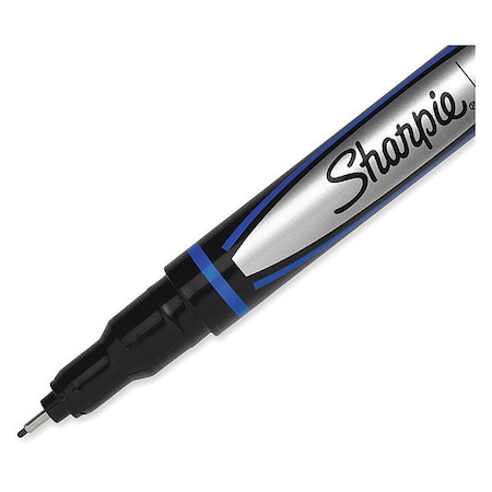 SHARPIE Stick Permanent Pen, Fine 0.8 mm, Blue PK12 1742664