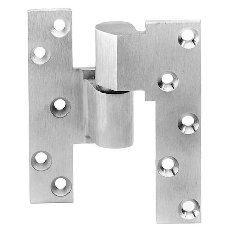Rixson Pivot Hinge, Brass, Full Mortise Mounting, 1 1/8 in Leaf W x 5 in Leaf H, Satin Chrome M19 626 LH