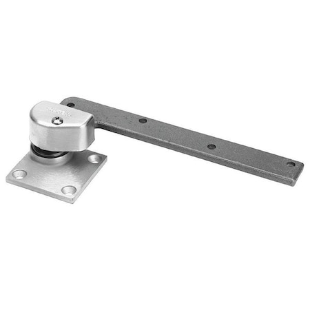 Rixson Pivot Hinge, Brass, Full Mortise Mounting, 1 1/16 in Leaf W x 4 1/4 in Leaf H, Satin Chrome 147 626 RH