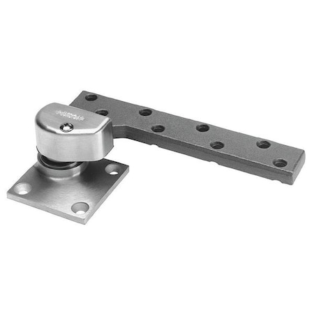Rixson Pivot Hinge, Brass, Full Mortise Mounting, 1 1/16 in Leaf W x 4 1/4 in Leaf H, Satin Chrome L147 626 RH
