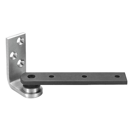 Rixson Pivot Hinge, Brass, Full Mortise Mounting, 1 in Leaf W x Satin Chrome 127-3/4 626