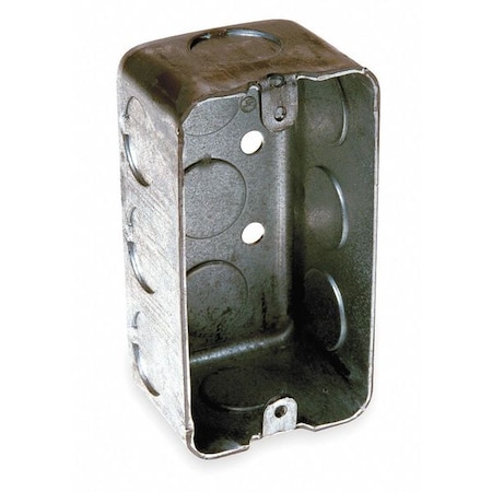 RACO Electrical Box, Handy, 1 Gang, Galvanized Zinc, 1-7/8 in D, 2 in W, 4 in L, 13 cu in Capacity 660