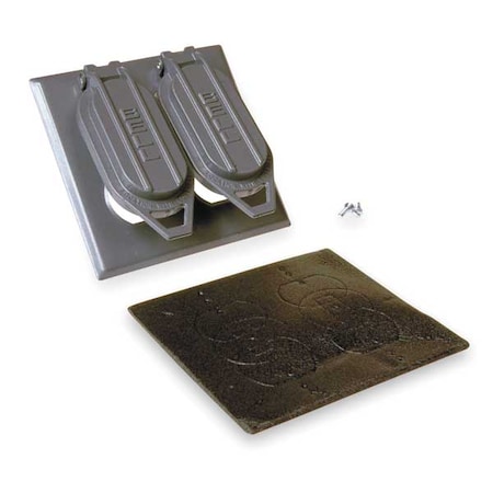 Bell Outdoor 2 -Gang Vertical Weatherproof Cover, 4.531" W, 4.531" H 5148-0