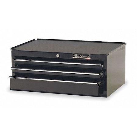 Blackhawk By Proto Standard Intermediate Chest, 3 Drawer, Black, Steel, 27" W x 18" D x 11-1/2" H 92703I