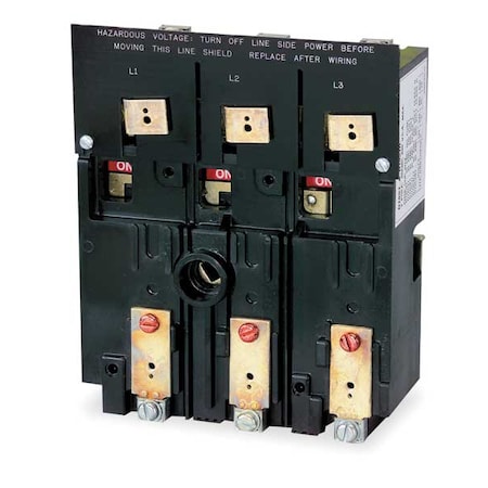 Square D Panel Mount Disconnect Switch, 600V AC, 3 pole D10S4