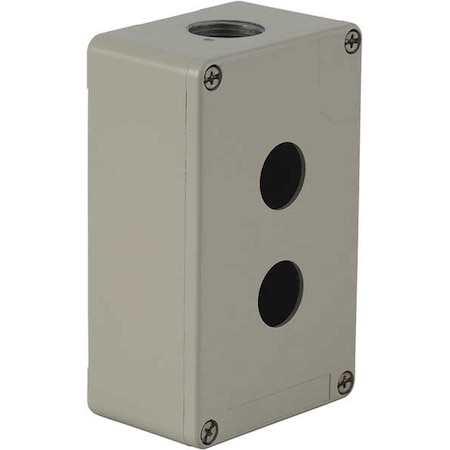 SCHNEIDER ELECTRIC Pushbutton Enclosure, 3.03 in., 2 Holes XAPG29502