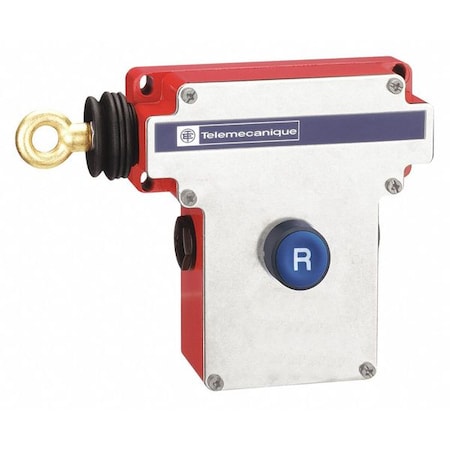 Telemecanique Sensors Cable Pull Switch, 10A, Left, 1NO+1NC XY2CE2A150H7
