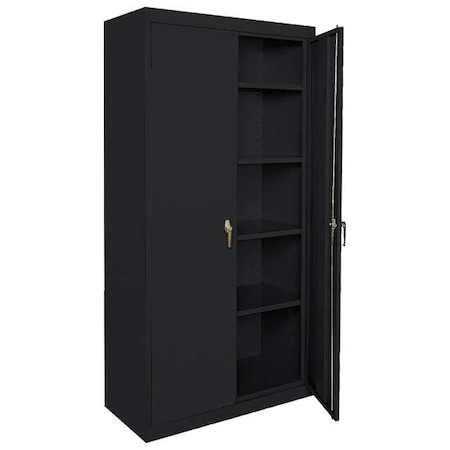 Sandusky Lee EA42361872-09 Storage Cabinet w/Swing Handle Elite, 36"W x 18"D x 72"H, Black