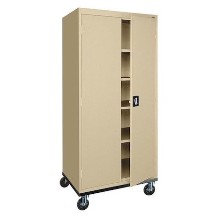 Sandusky Lee Solid Door Storage Cabinet, 30 in W, 72 in H, 24 in D TA4R302466-04
