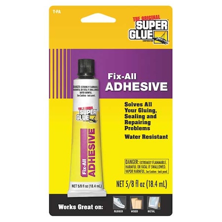 Super Glue Epoxy Adhesive, Clear, 0.625 oz, Dual-Cartridge T-FA12